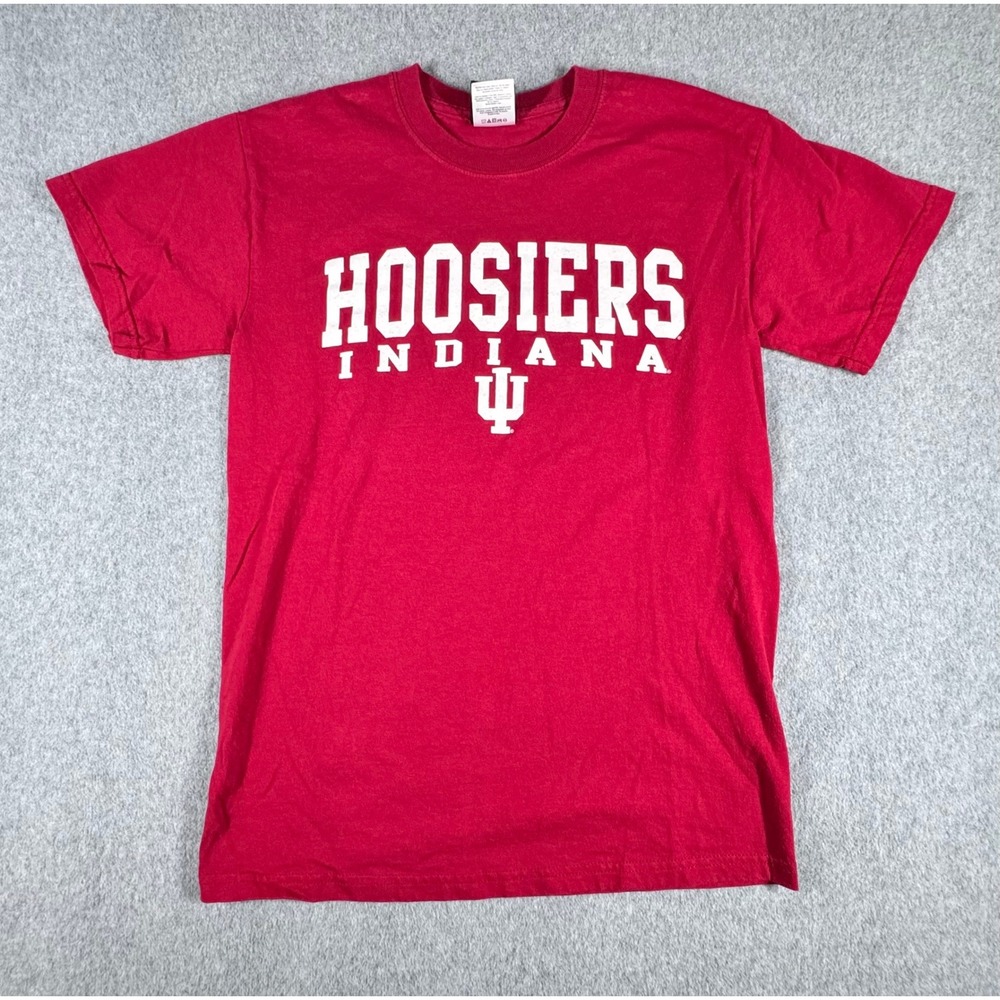 Vintage OVB Indiana‎ Hoosiers T-Shirt Men's S Red Classic